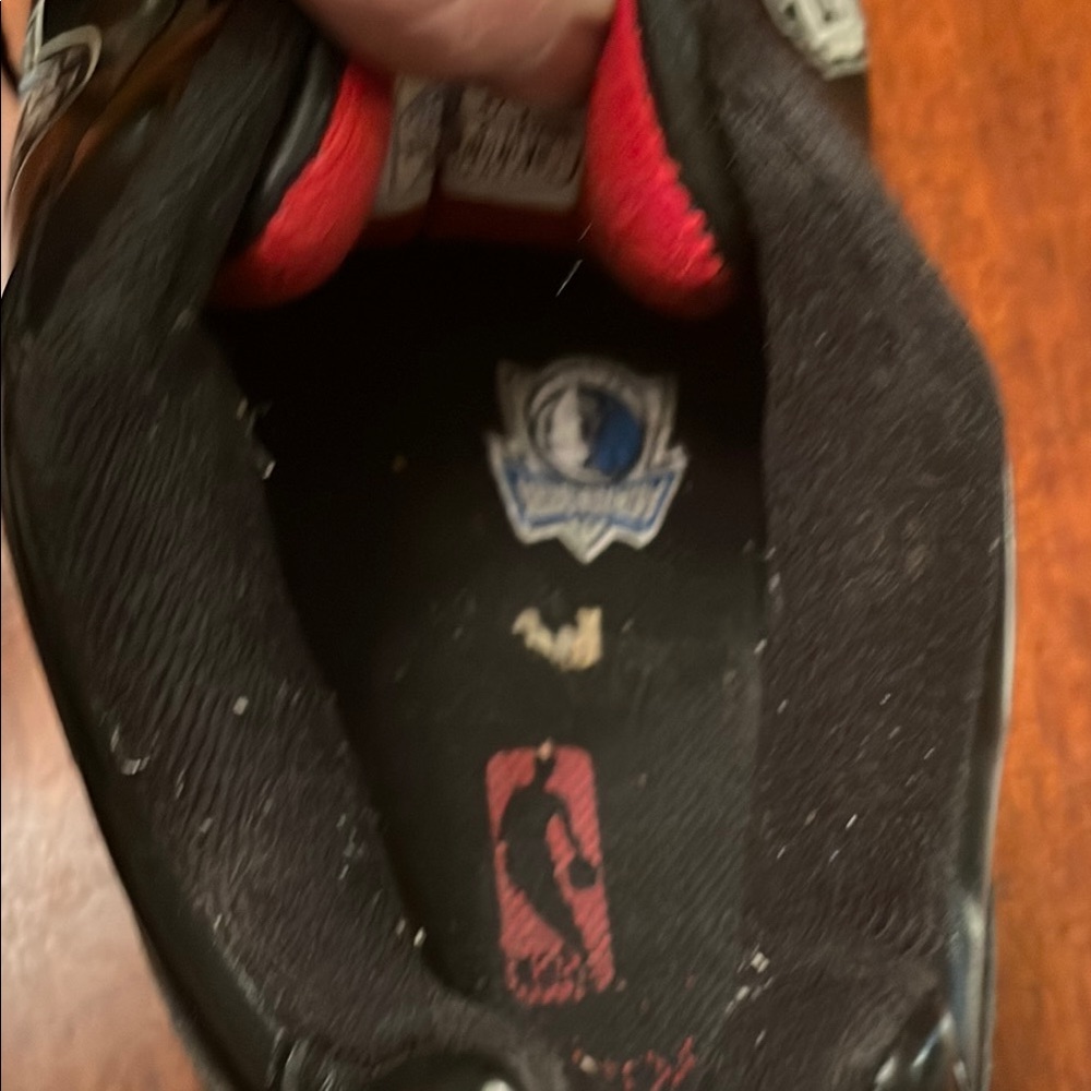Reebok Black Leather NBA Western Conference Team Logo Sneakers Size13 - Picture 9 of 16